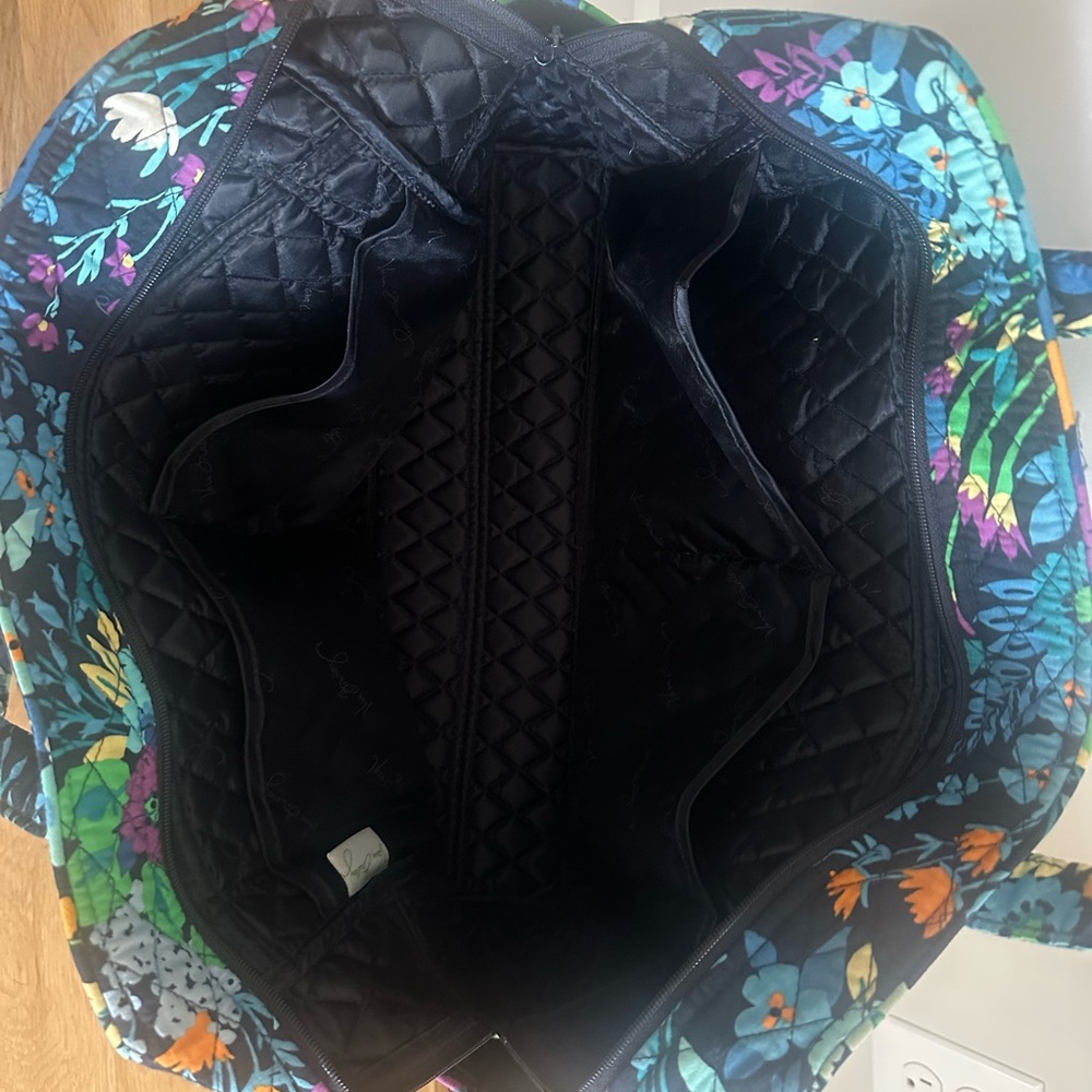 Vera Bradley Blue Floral Quilted Diaper Bag - Picture 4 of 4